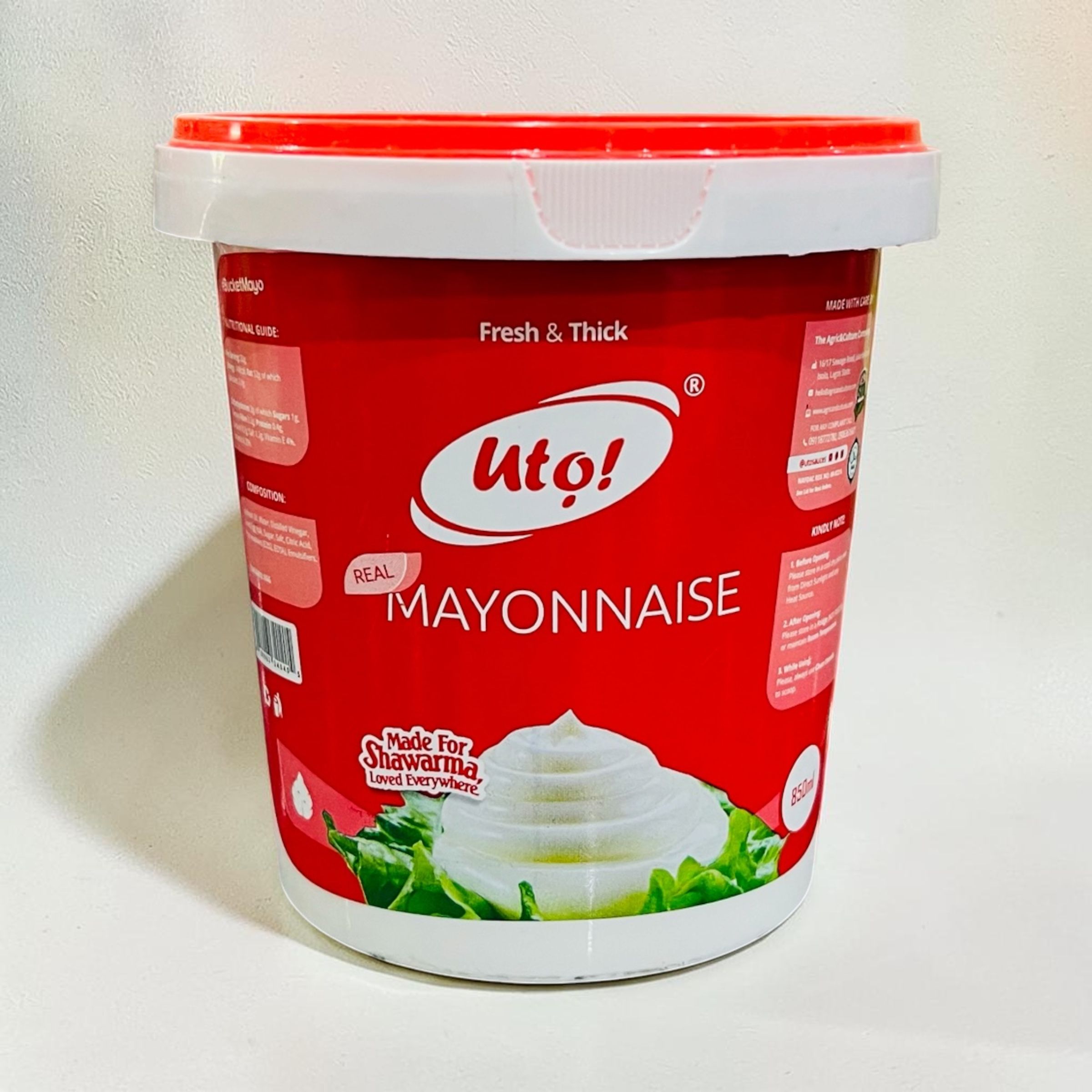 UTO! REAL MAYONNAISE – FRESH &AMP; THICK 4000ML